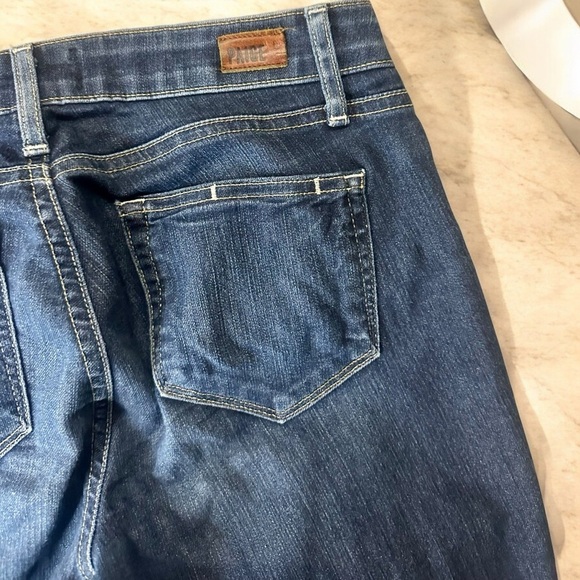 PAIGE Denim ‘Kylie Crop’ Jeans in “Deep Purple” Dark Wash Size 26 - Picture 14 of 15